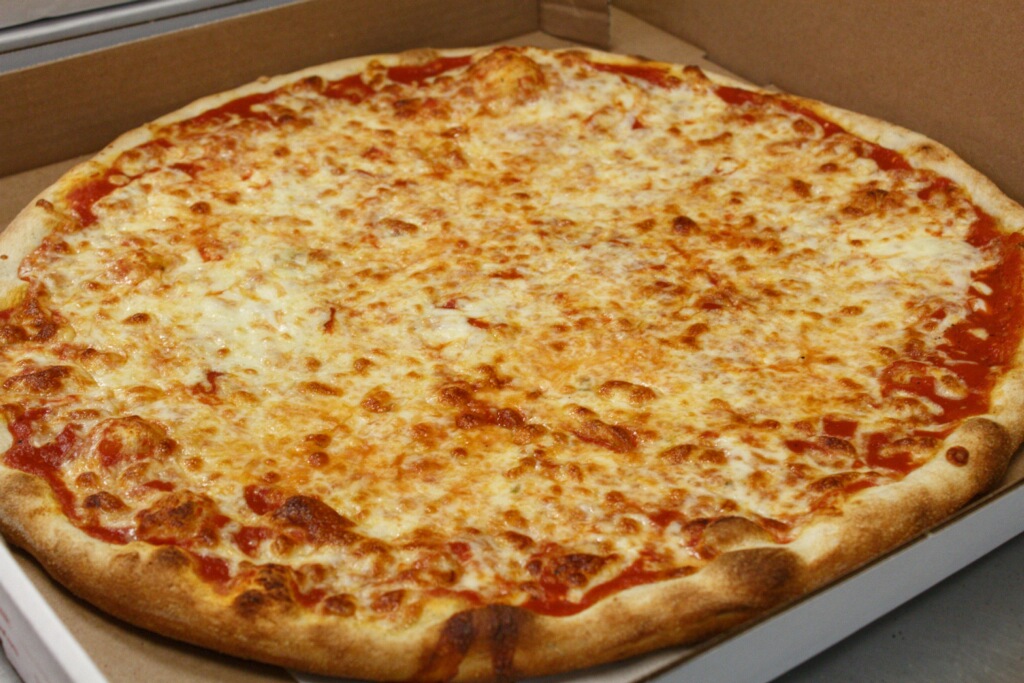 Order Regular Cheese Pizza food online from Phil's Pizza store, Wantagh on bringmethat.com