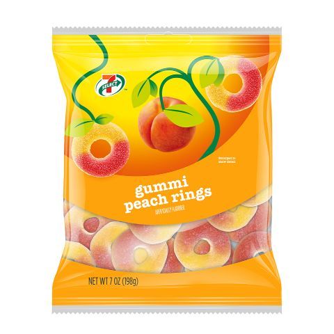 Order 7-Select Peach Rings 7oz food online from 7-Eleven store, Stockton on bringmethat.com