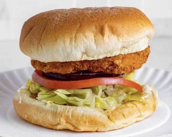 Order Chicken Sandwich food online from Halal Munchies store, New York on bringmethat.com