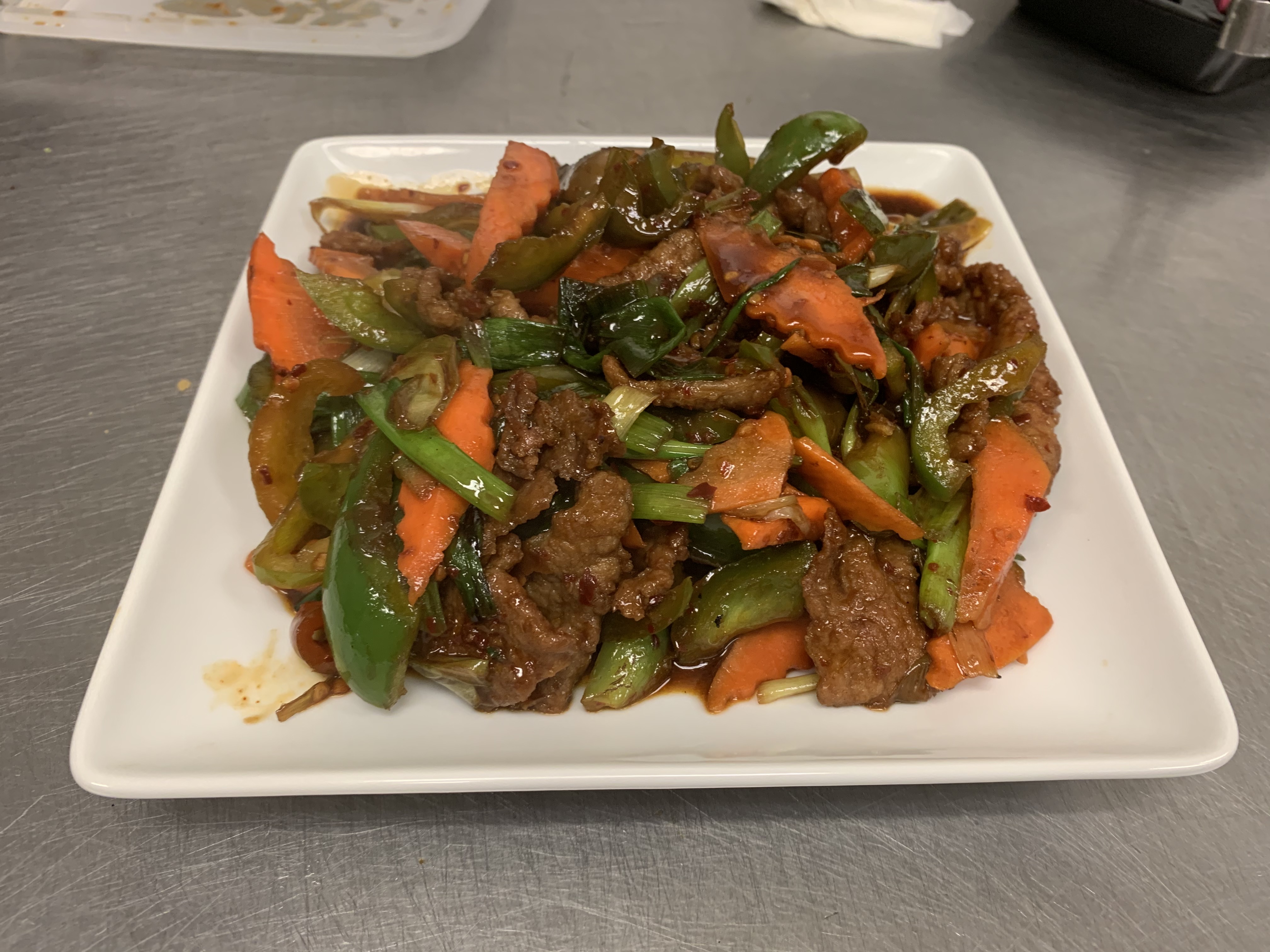 Order S21. Mongolian Beef food online from China Wok store, Owings Mills on bringmethat.com