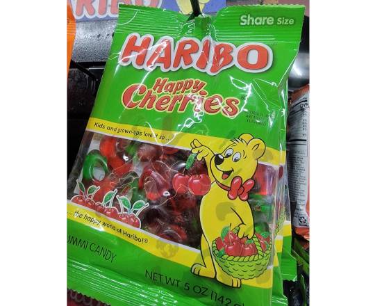 Order HARIBO BAGS (HAPPY CHERRIES) food online from Hub Market & Deli store, San Diego on bringmethat.com