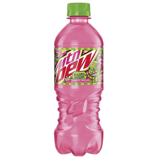 Order Mtn Dew Major Melon 20oz food online from Caseys Carry Out Pizza store, Council Bluffs on bringmethat.com