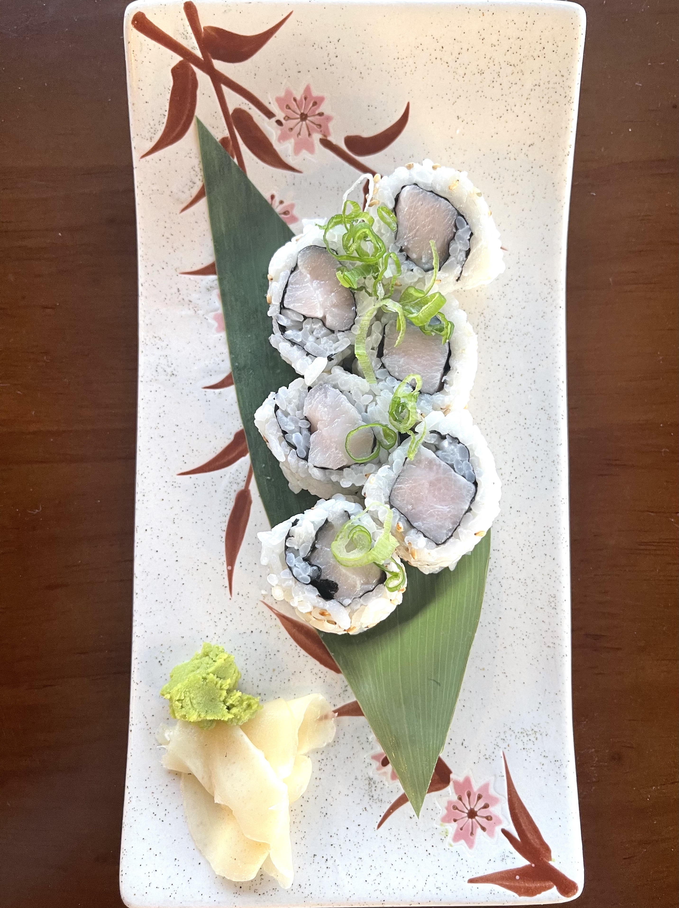 Order HAMACHI ROLL food online from Bluefin Sushi Thai store, Alameda on bringmethat.com