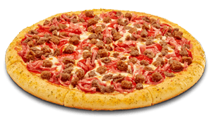 Order Meat Eaters Pizza - Small 10'' (6 Slices) food online from Hungry Howies Pizza store, Tempe on bringmethat.com