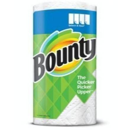 Order Bounty Paper Towels White (1 roll) food online from Light Speed Market store, Marietta on bringmethat.com