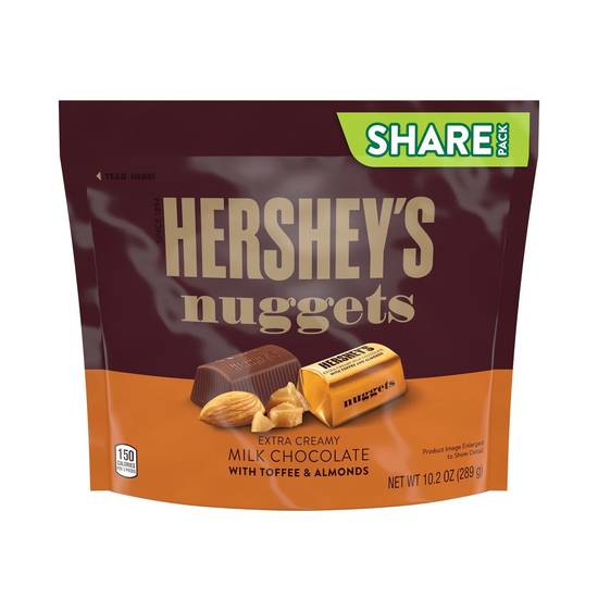Order HERSHEY'S NUGGETS Extra Creamy Milk Chocolate, Toffee and Almonds Candy Bars, Individually Wrapped, 10.2 oz, Share Pack food online from Cvs store, MONTEZUMA on bringmethat.com