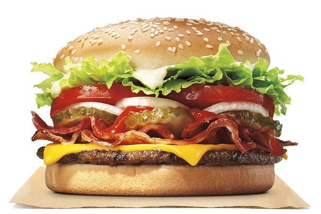 Order WHOPPER® with Bacon & Cheese food online from Burger King store, Stevensville on bringmethat.com