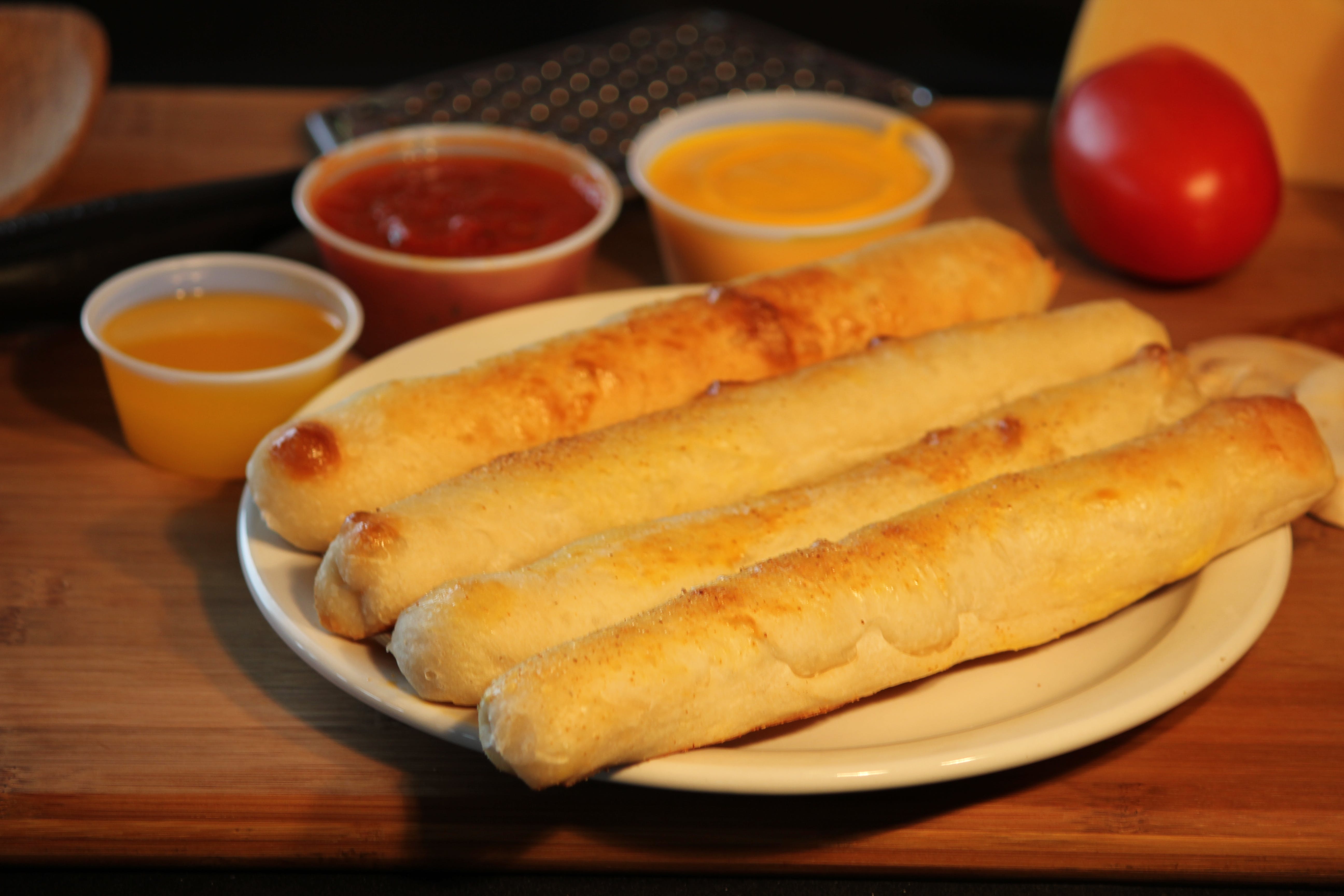 Order Plain Breadsticks - 1 Piece food online from Luca Pizza di Roma store, Lafayette on bringmethat.com