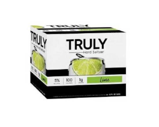 Order Truly Lime - 6 Pack Cans food online from Divine Wine and Spirits store, San Diego on bringmethat.com