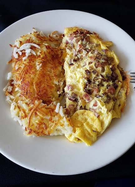 Order Meat Lover's Omelette food online from Masters Pancake House store, Chicago on bringmethat.com