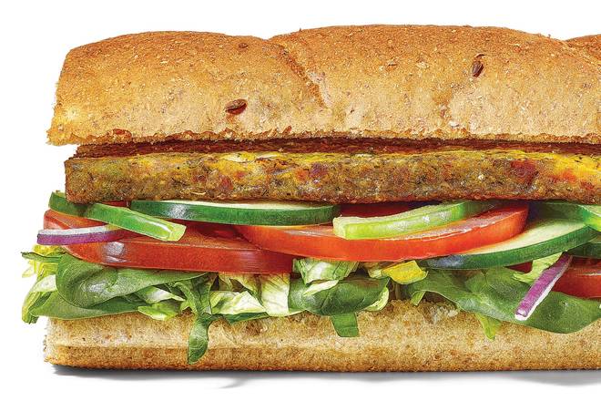 Order Veggie Patty Footlong Regular Sub food online from Subway store, Las Vegas on bringmethat.com