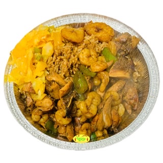 Order Shrimp with jerk chicken combo food online from Jaspice store, Netcong on bringmethat.com