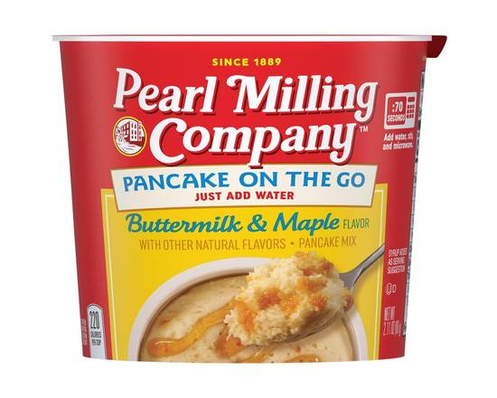 Order Pearl Milling Pancake Mix Cup Butter Maple 2.11oz food online from Rocket store, Ventura on bringmethat.com