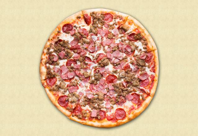 Order Meat Lovers Pizza food online from Pizza Express store, Albany on bringmethat.com