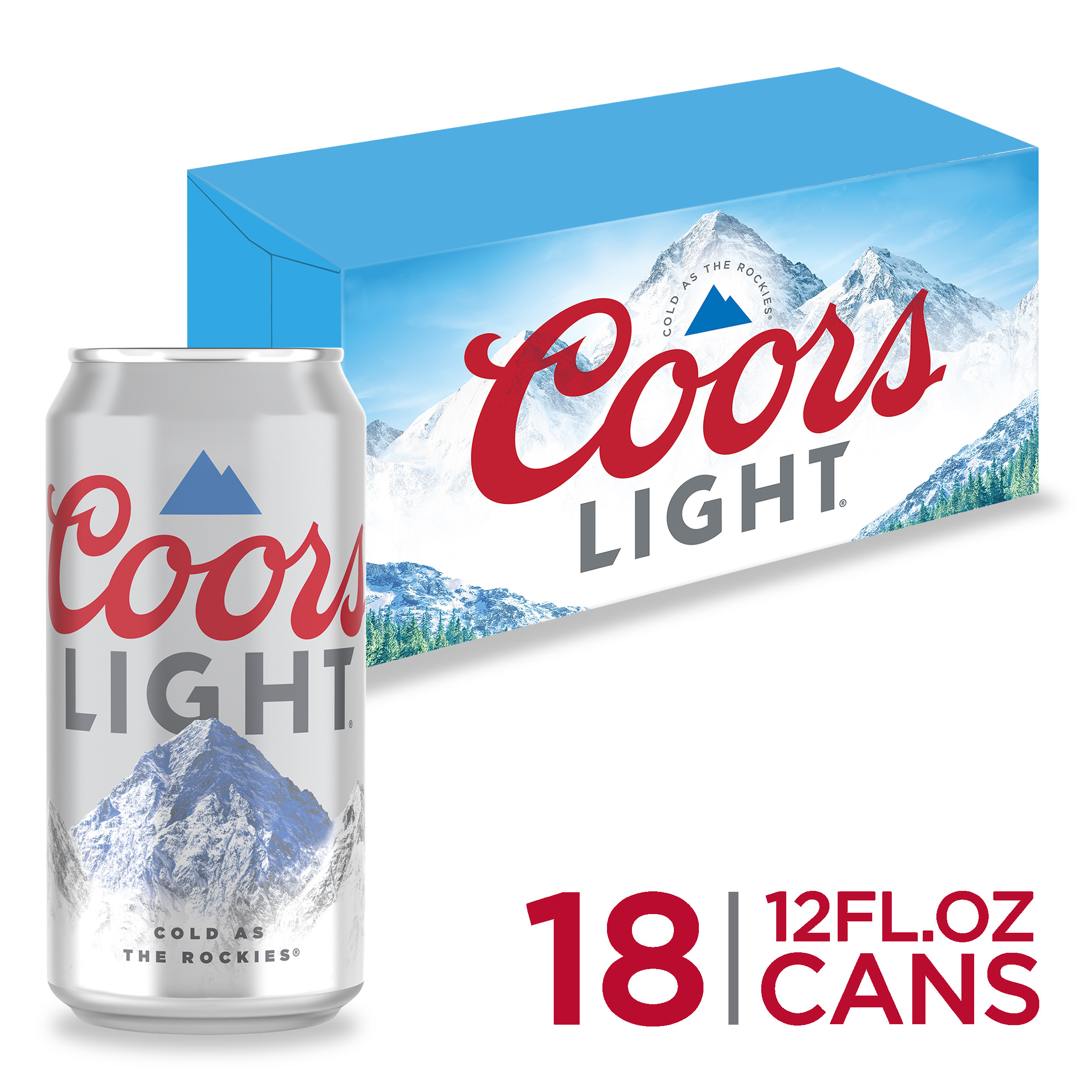 Order Coors Light 12oz cans - 18 pack food online from Cactus Food Mart store, Scottsdale on bringmethat.com