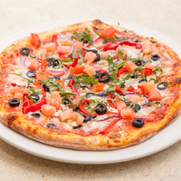 Order New York Veggie Pizza  food online from That Pizza Place store, Los Angeles on bringmethat.com