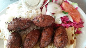 Order 26. Falafel Meal (6) food online from Shishkebab Restaurant store, Evans on bringmethat.com