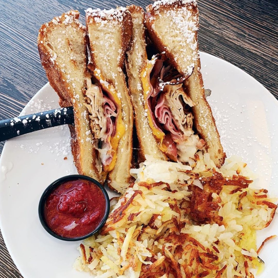 Order Monte Cristo Sandwich food online from Honeyberry Cafe store, Lombard on bringmethat.com