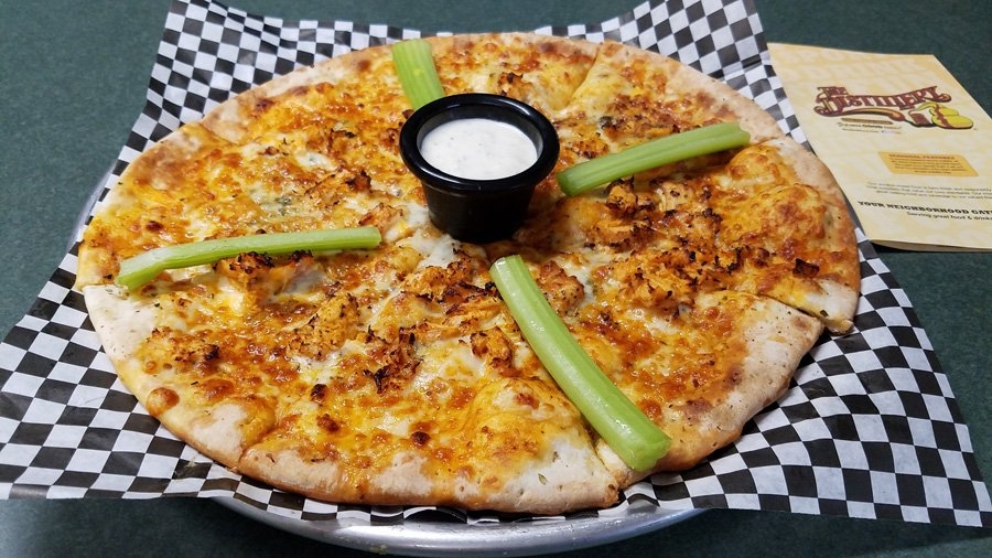 Order *Buffalo Chicken Pizza food online from The Distillery store, Syracuse on bringmethat.com