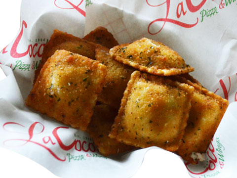Order Fried Toasted Ravioli food online from LaCoco's Pizza & Pasta store, Chicago on bringmethat.com