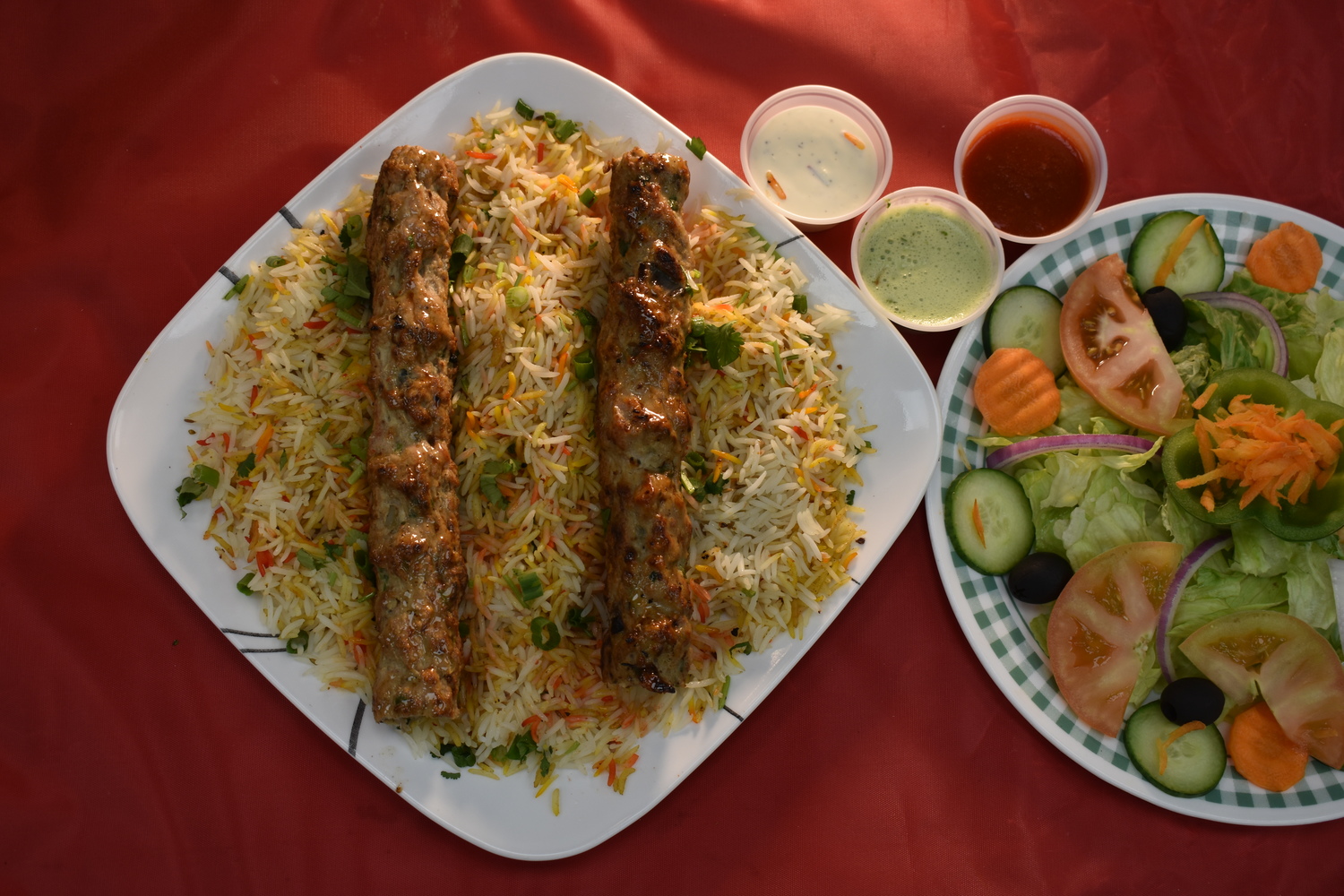 Order 2. Chicken Kofta Lunch Plater food online from Peshawri Kebab store, Waltham on bringmethat.com