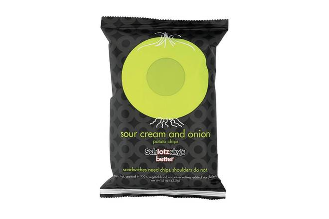 Order Schlotzsky's Sour Cream & Onion Chips food online from Schlotzsky's store, The Colony on bringmethat.com
