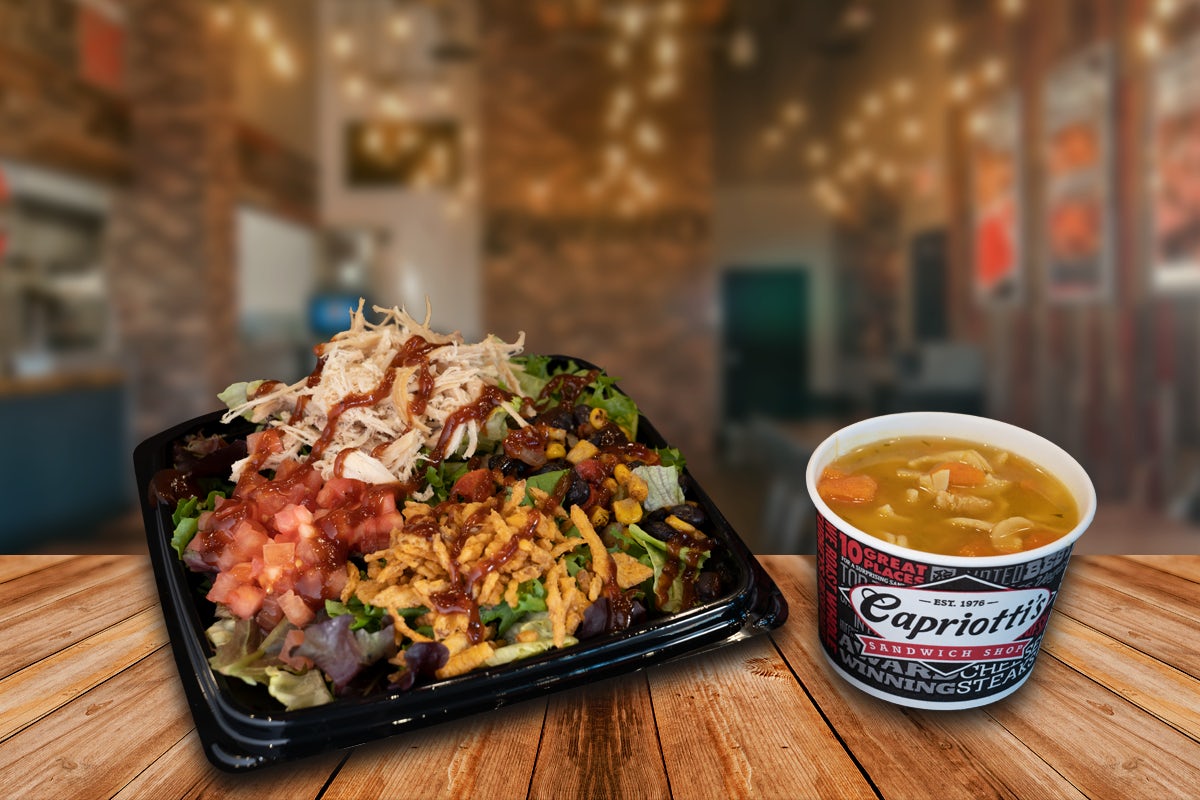 Order Half Salad and Cup of Soup food online from Capriotti's store, Henderson on bringmethat.com