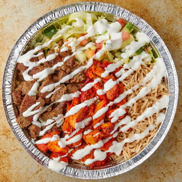 Order Chicken & Lamb Over Rice food online from Sharks Fish and Chicken store, Baltimore on bringmethat.com