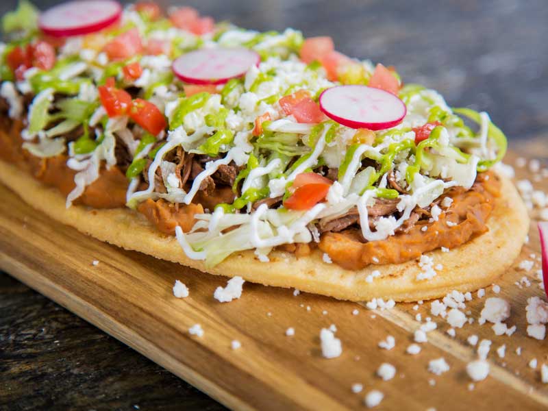 Order Huaraches food online from Burrito Bandido store, Wilmington on bringmethat.com