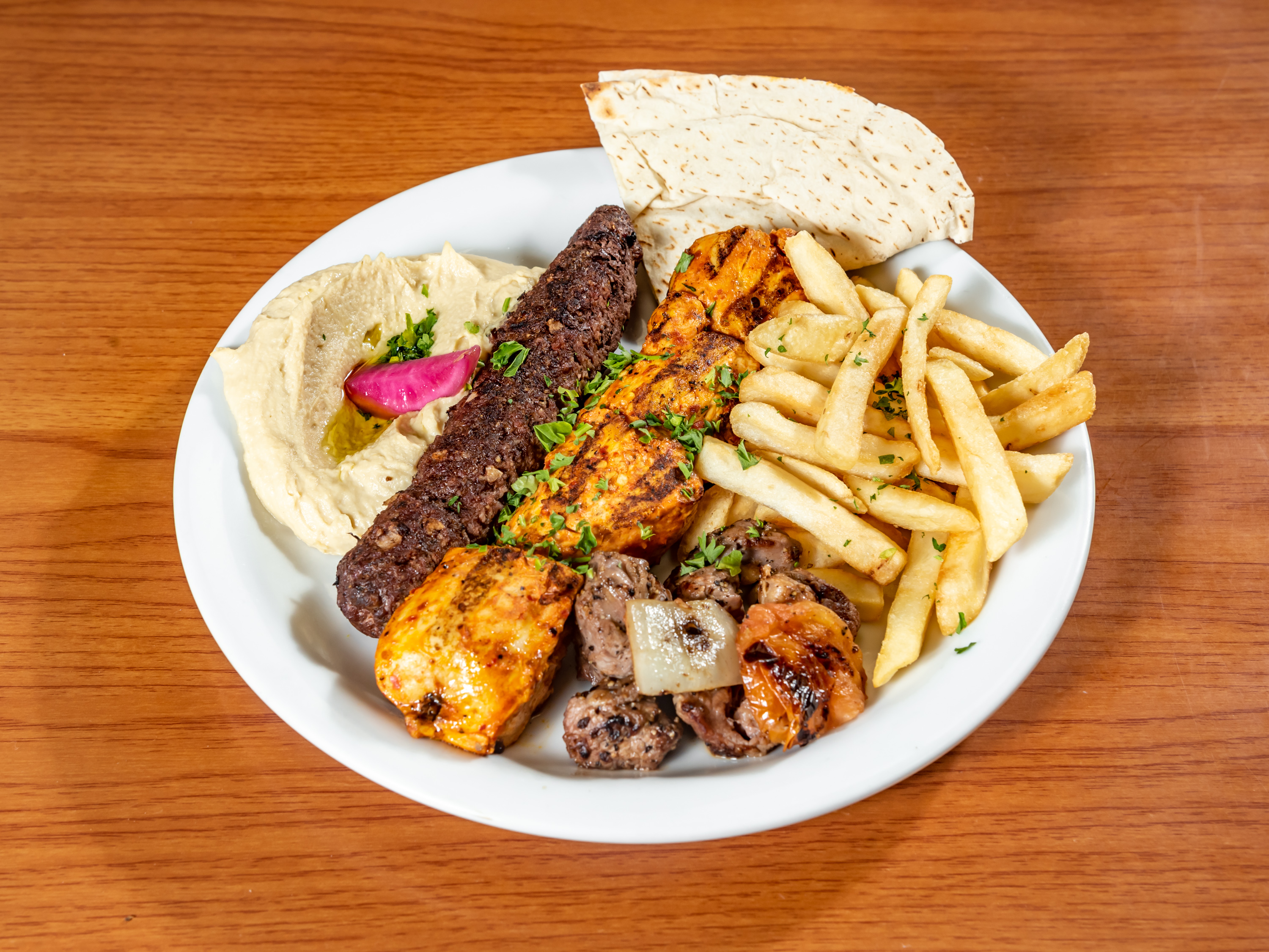 Order Mediterranean Grill Trio food online from Sahara Middle Eastern Eatery store, Albuquerque on bringmethat.com