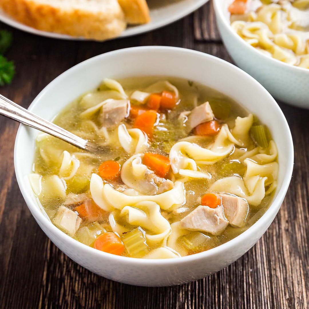 Order Chicken Noddle Soup - 16 oz. Cup food online from Legends Pizza store, Hamden on bringmethat.com