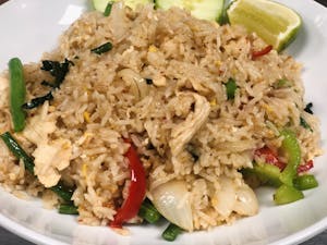 Order Spicy Basil Fried Rice food online from Tamarind Thai Cuisine store, Camarillo on bringmethat.com