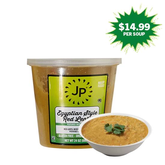 Order Egyptian Red Lentil Soup (32 oz) food online from Juice Press store, Southampton on bringmethat.com