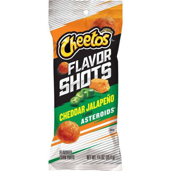 Order Cheetos Flavor Shots - Cheedar Jalapeno Asteroids food online from IV Deli Mart store, Goleta on bringmethat.com