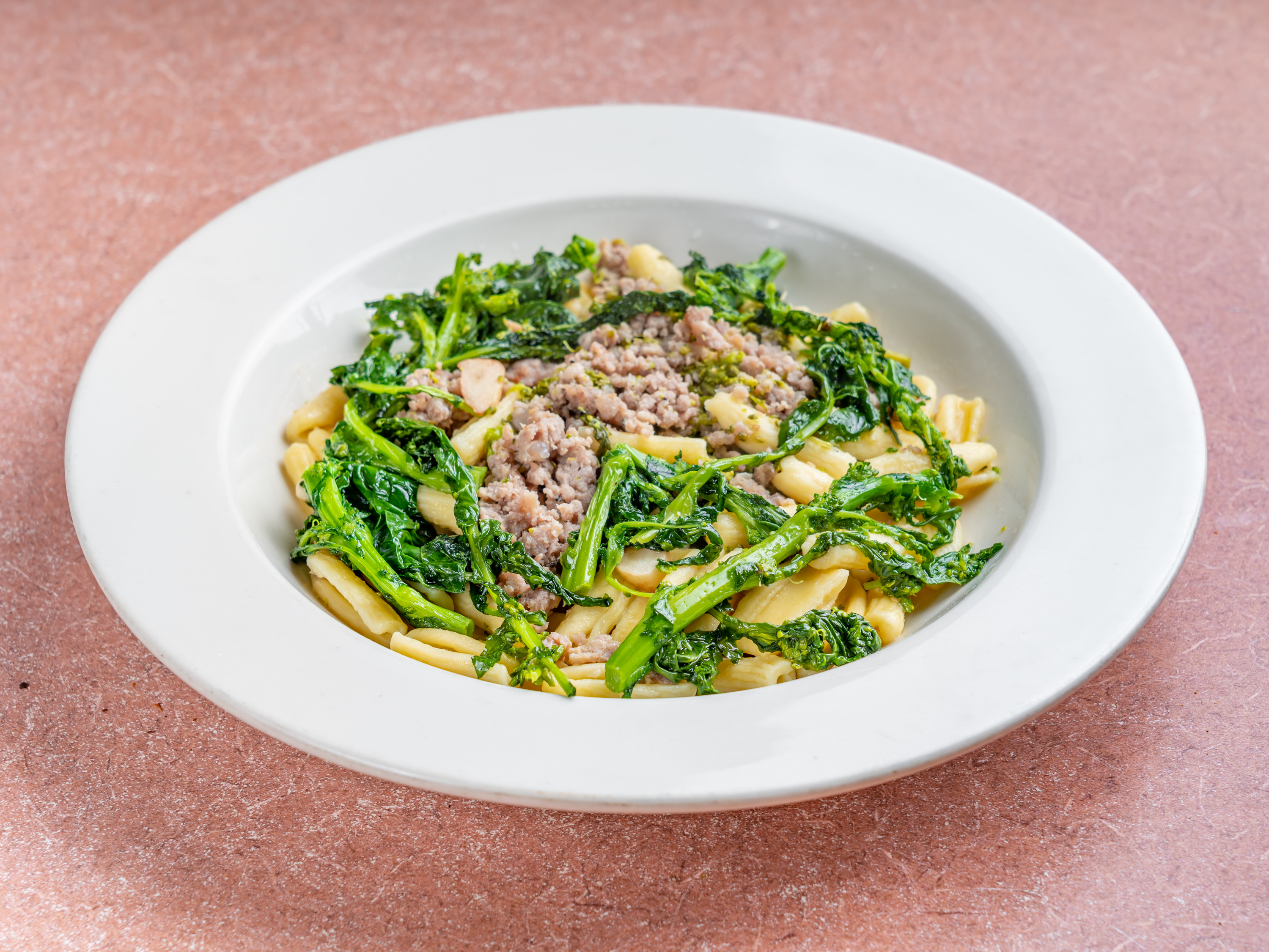 Order Cavatelli Broccoli Rabe with Sausage Pasta food online from Villa Maria Pizza store, Larchmont on bringmethat.com