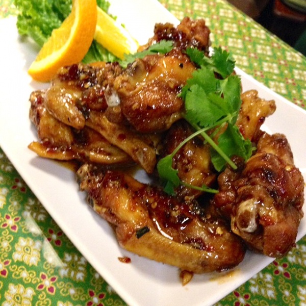 Order 13. Deep Fried Spicy Chicken Wings food online from The Taste Kitchen store, Culver City on bringmethat.com