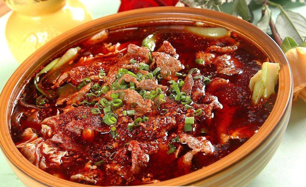 Order Boiled Beef in Hot & Spicy Sauce 水煮牛肉 food online from Le's Restaurant store, Ames on bringmethat.com