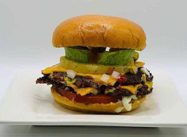 Order Pineapple Burger food online from The burger cave store, North Las Vegas on bringmethat.com
