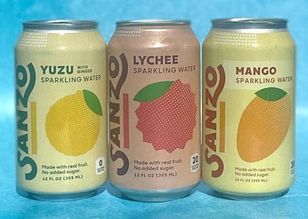 Order Sanzo (Sparkling Water) food online from Just Poke store, Mill Creek on bringmethat.com