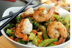 Order 108. Shrimp with Garlic Sauce food online from China Sea Restaurant store, Ansonia on bringmethat.com