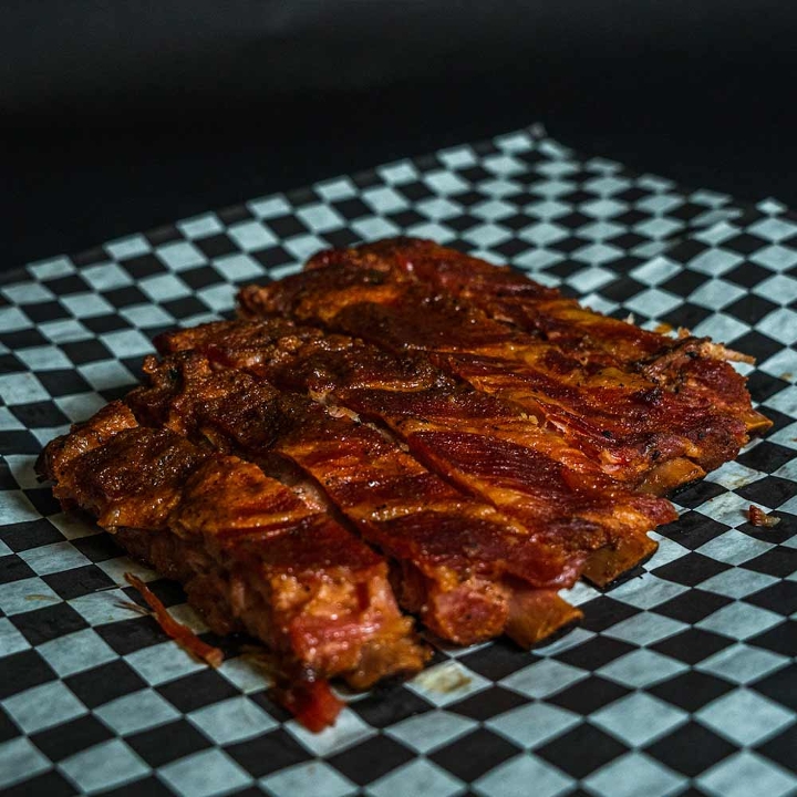 Order Meats - Ribs, 1/2 Slab 1 Pound food online from Baby Back Blues Bbq store, Plainfield on bringmethat.com