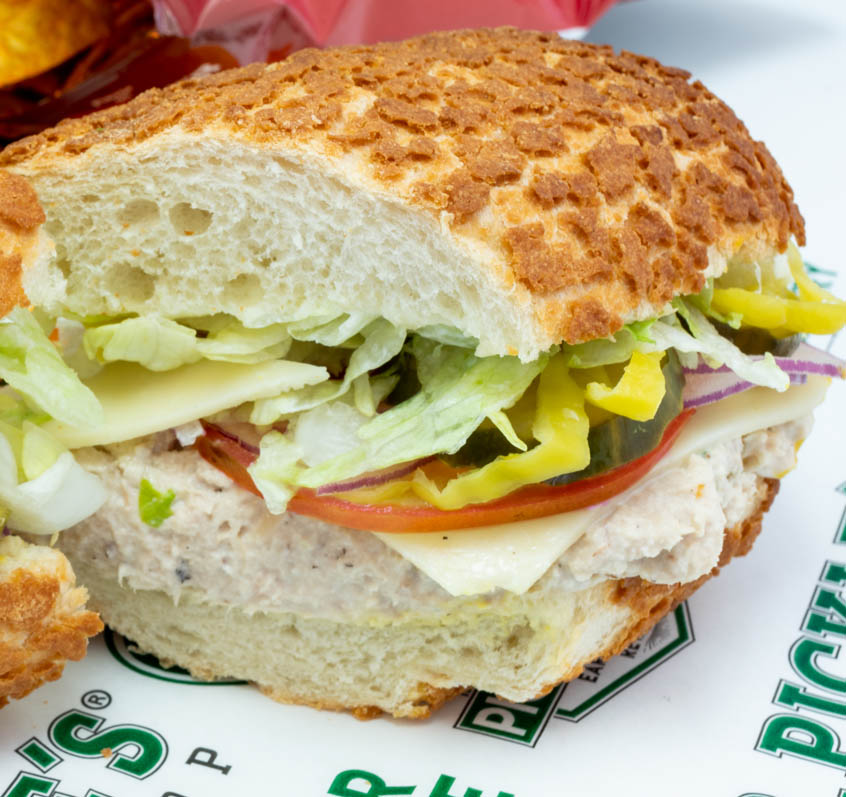 Order The "O.G." Tuna food online from Mr. Pickle Sandwich Shop store, Rocklin on bringmethat.com