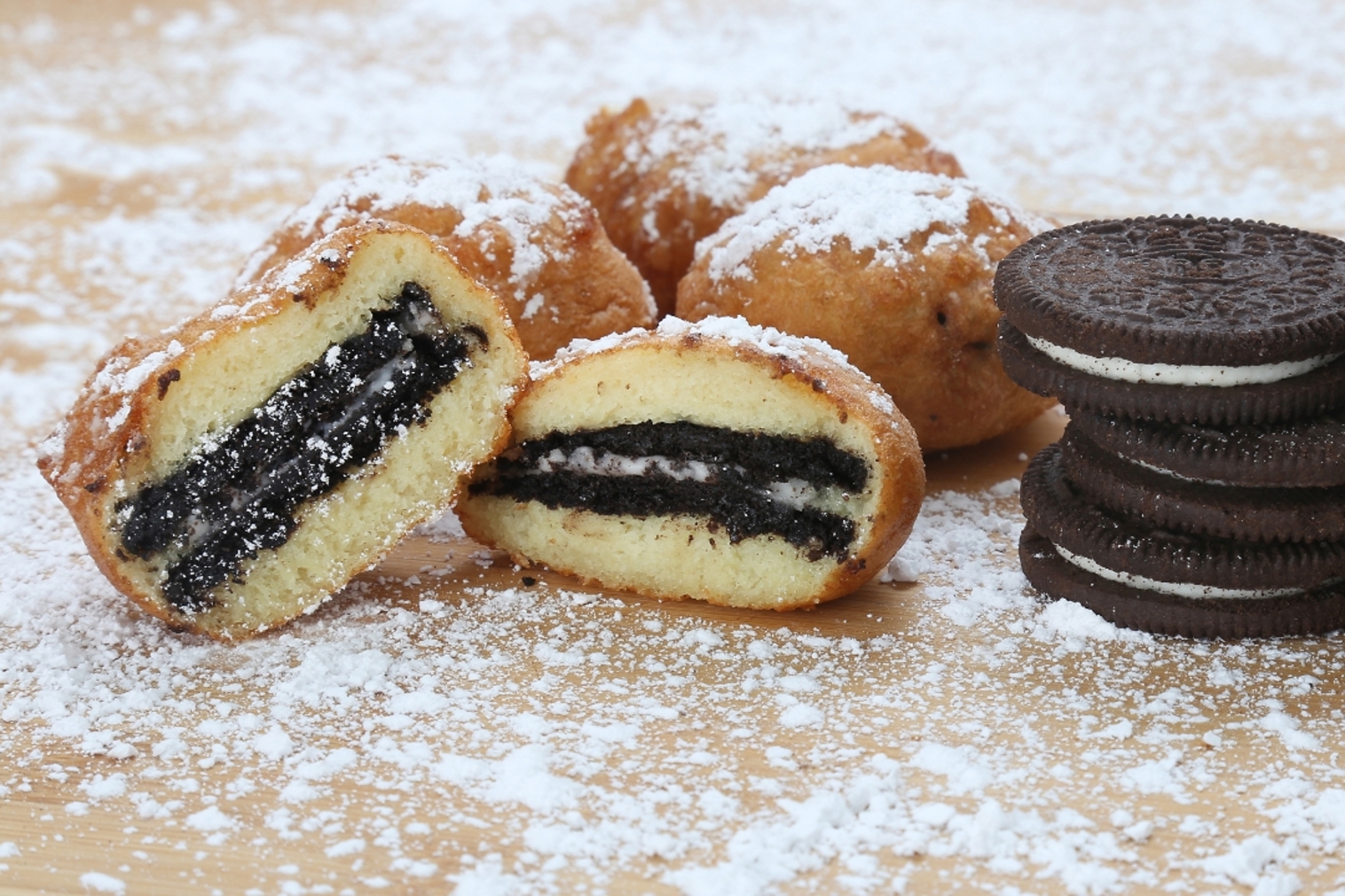 Order 3 Deep-Fried OREOS food online from Fat Shack store, Topeka on bringmethat.com