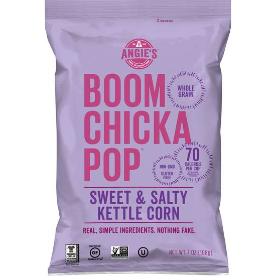 Order Angie's BOOMCHICKAPOP Popcorn, Sweet & Salty Kettle Corn, 7 OZ food online from Cvs store, UPLAND on bringmethat.com