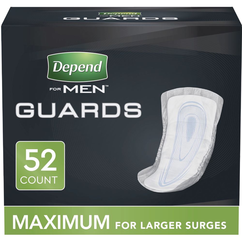 Order Depend for Men Guards, Maximum Absorbency - 52 ct food online from Rite Aid store, MILLER PLACE on bringmethat.com