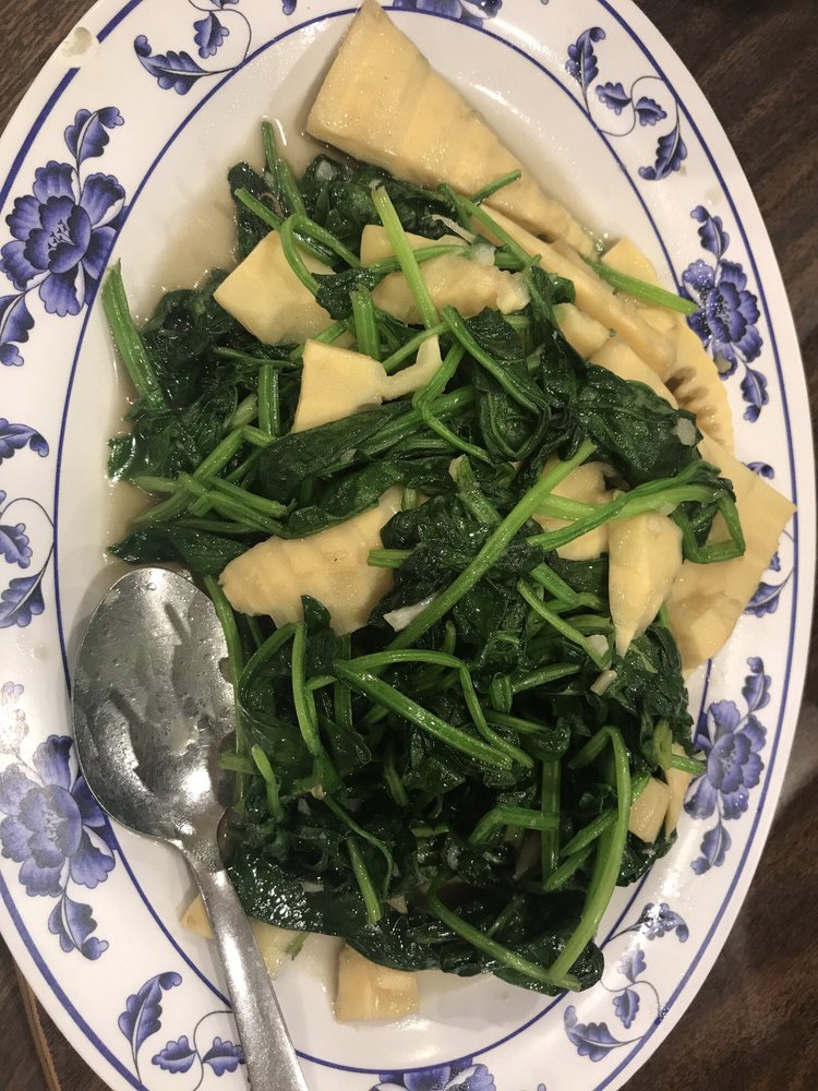 Order Spinach with Bamboo Shoots Special food online from Shandong Restaurant store, Oakland on bringmethat.com