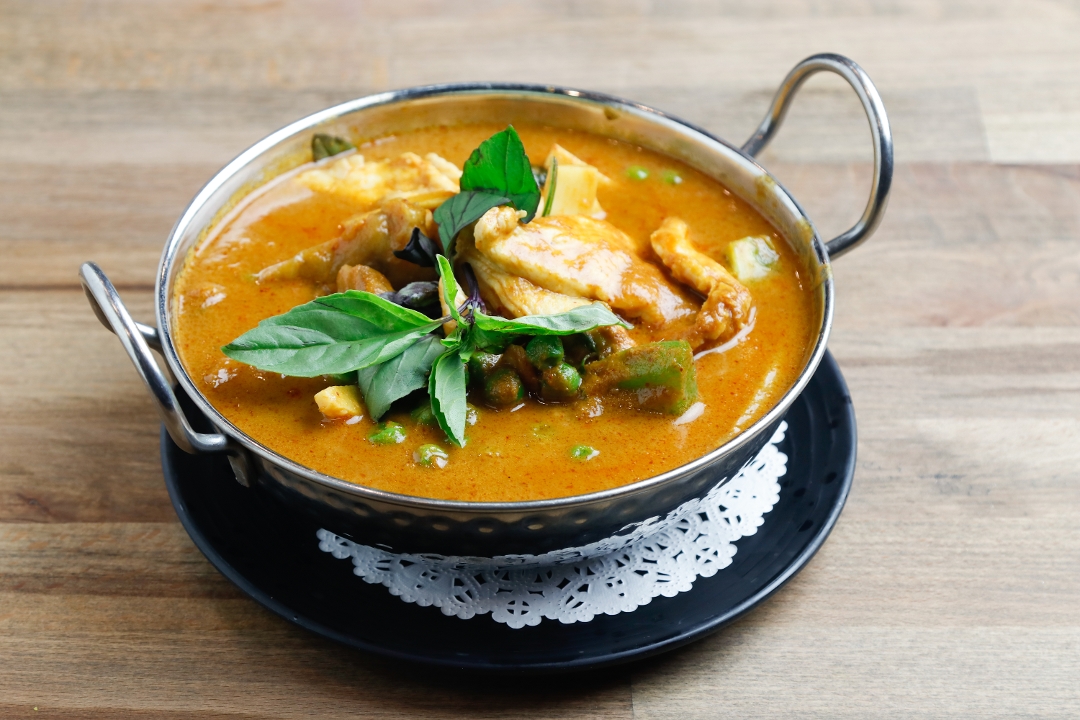 Order RED CURRY food online from Aaharn 56 Thai Cuisine store, San Diego on bringmethat.com