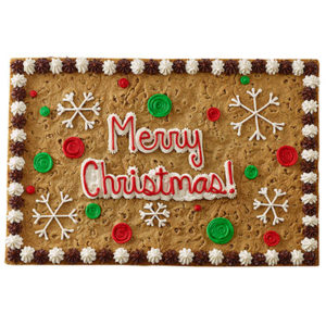Order Merry Christmas - Snowflakes Cookie Cake food online from American Deli on Broad St. store, Athens on bringmethat.com