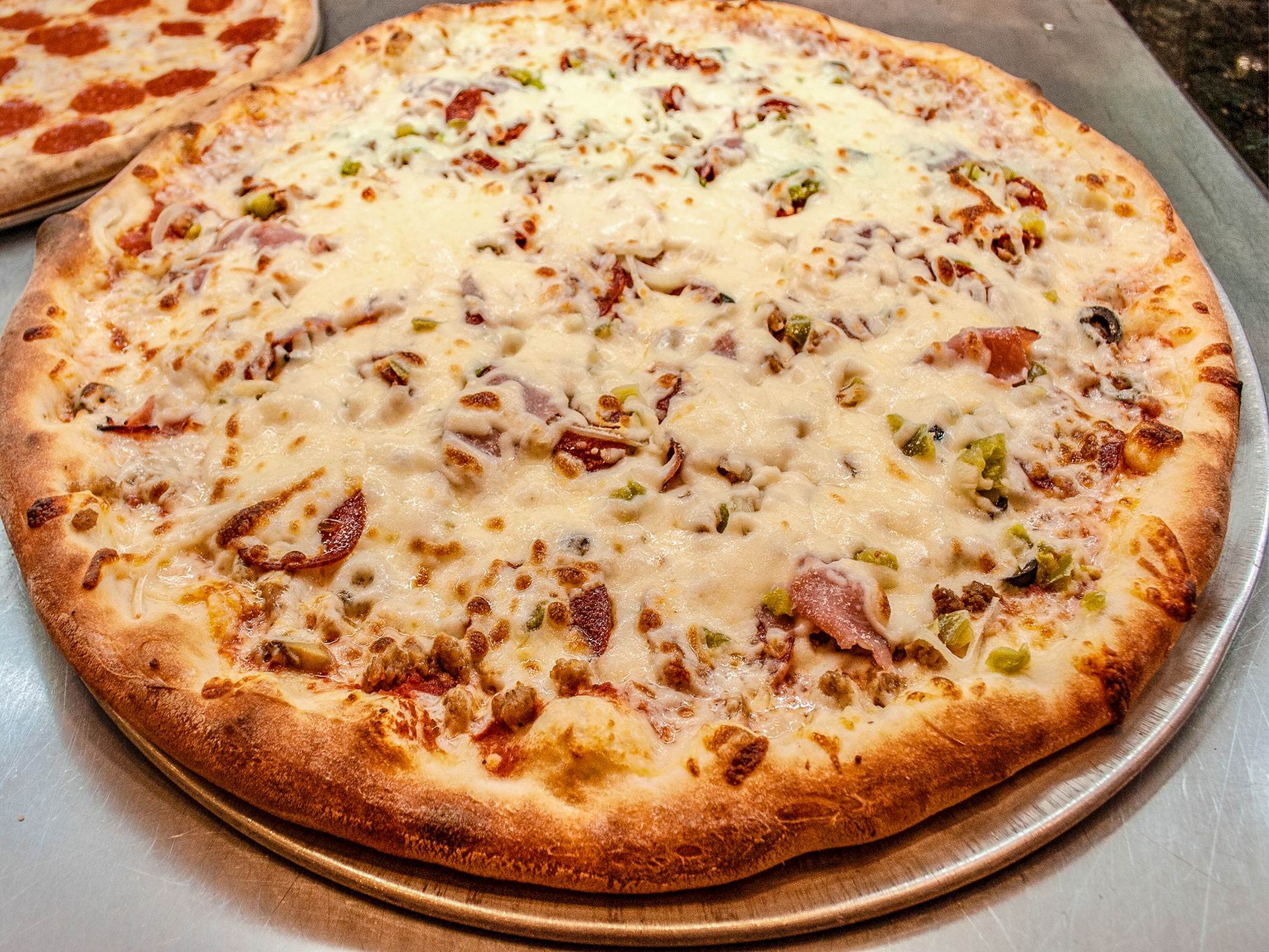 Order Cheese Steak Pizza food online from New York Pizza store, Biloxi on bringmethat.com
