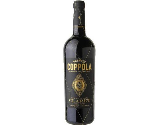 Order  Coppola Winery, Diamond Collection Cabernet Sauvignon Claret Black Label California750ML food online from House Of Wine store, New Rochelle on bringmethat.com
